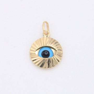 Dije de Oro 14k  Ojo Turco Encapsulado mod. 10936