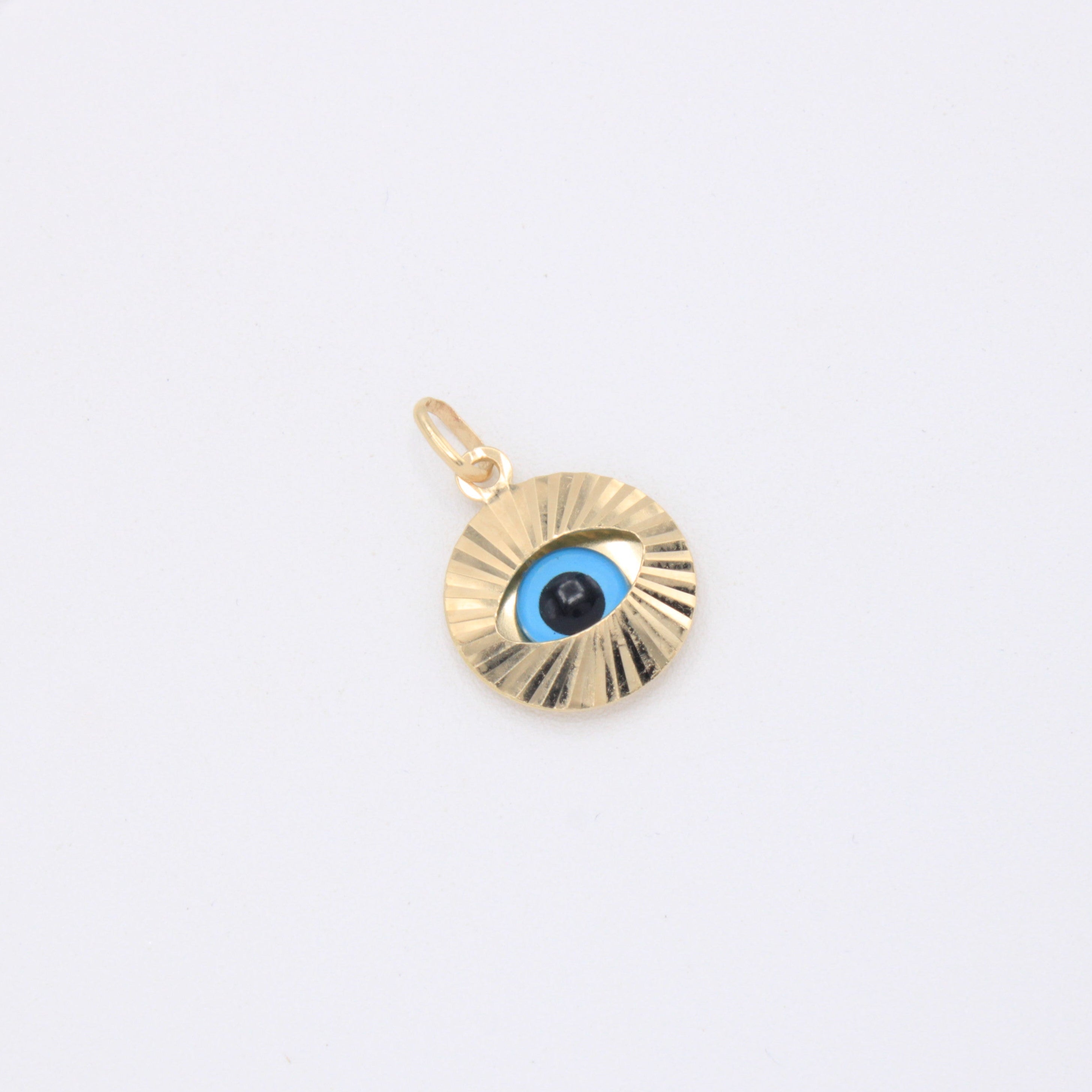 Dije de Oro 14k  Ojo Turco Encapsulado mod. 10936