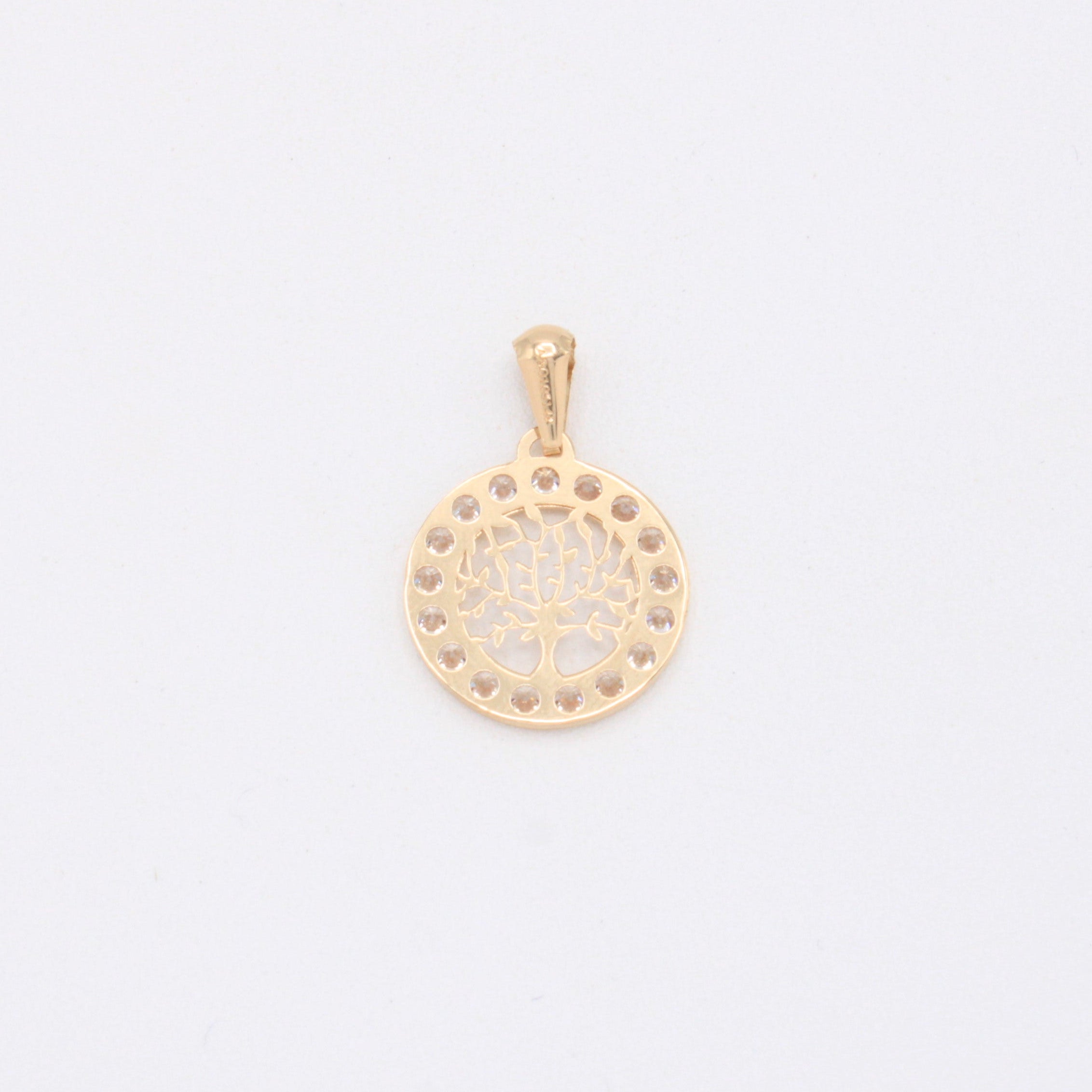 Dije de Oro 14k Arbol de la Vida con Zirconias mod. 10941