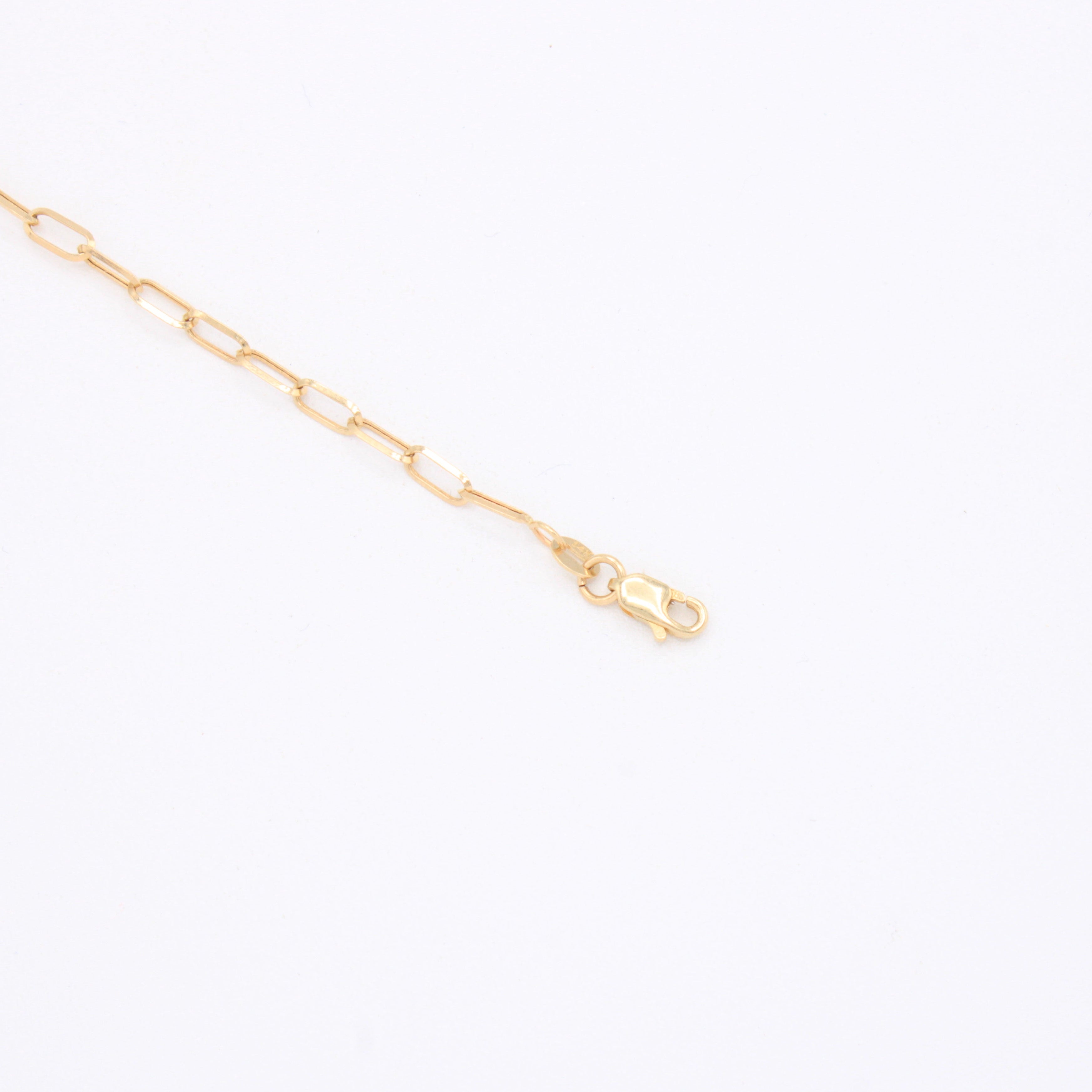 Pulsera de Oro 14k Paperclip Mediana mod. 10977
