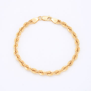 Pulsera de Oro 14k Tejido Torzal Grueso mod. 10979