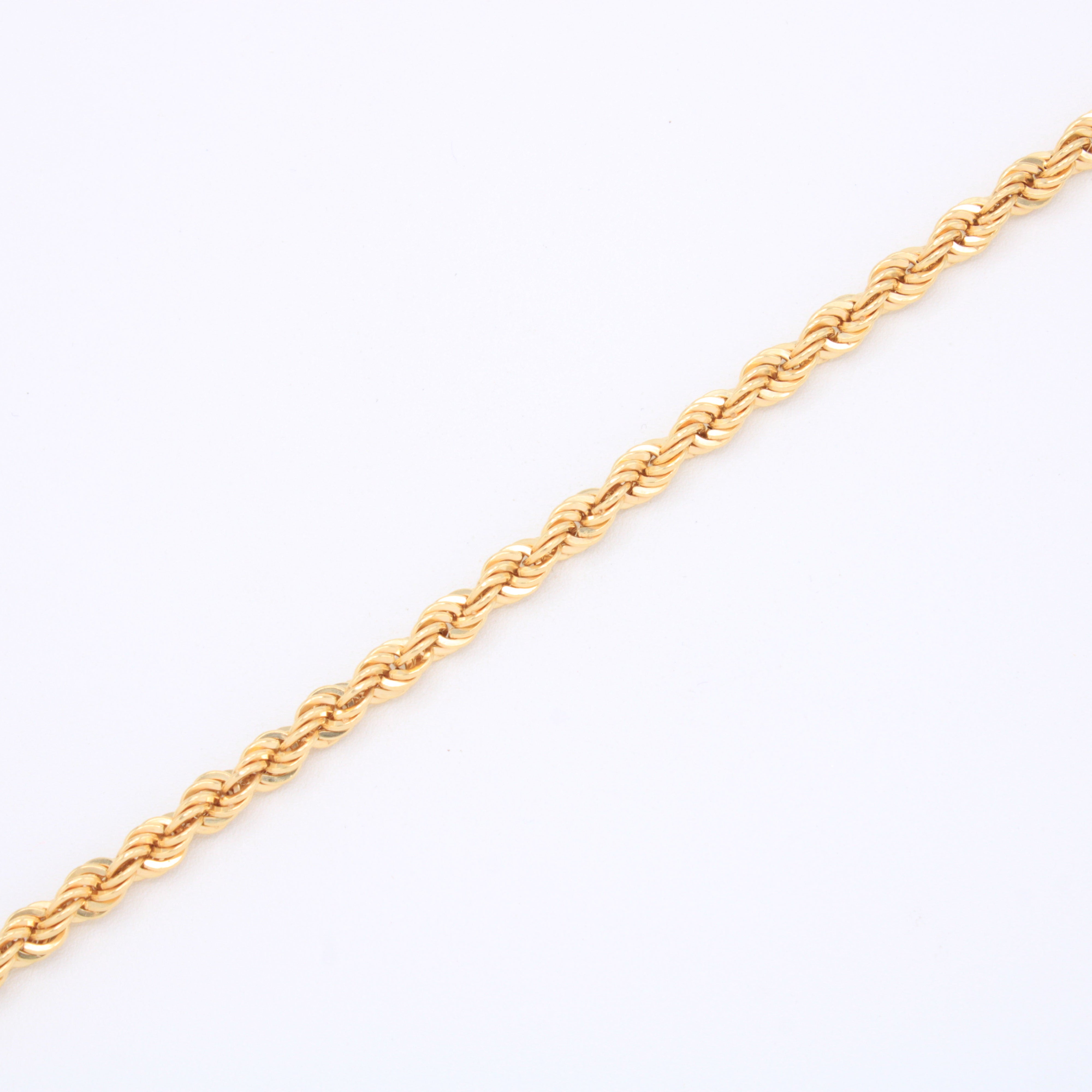 Pulsera de Oro 14k Tejido Torzal Grueso mod. 10979