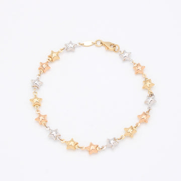 Pulsera de Oro 14k Estrellas Florentinas mod. 10947