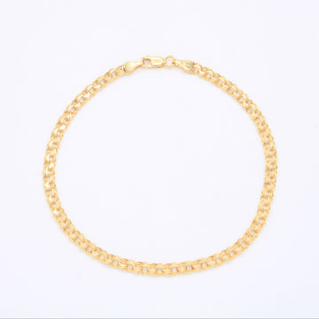Pulsera de Oro 14k Tejido Chino Delgada mod. 10981