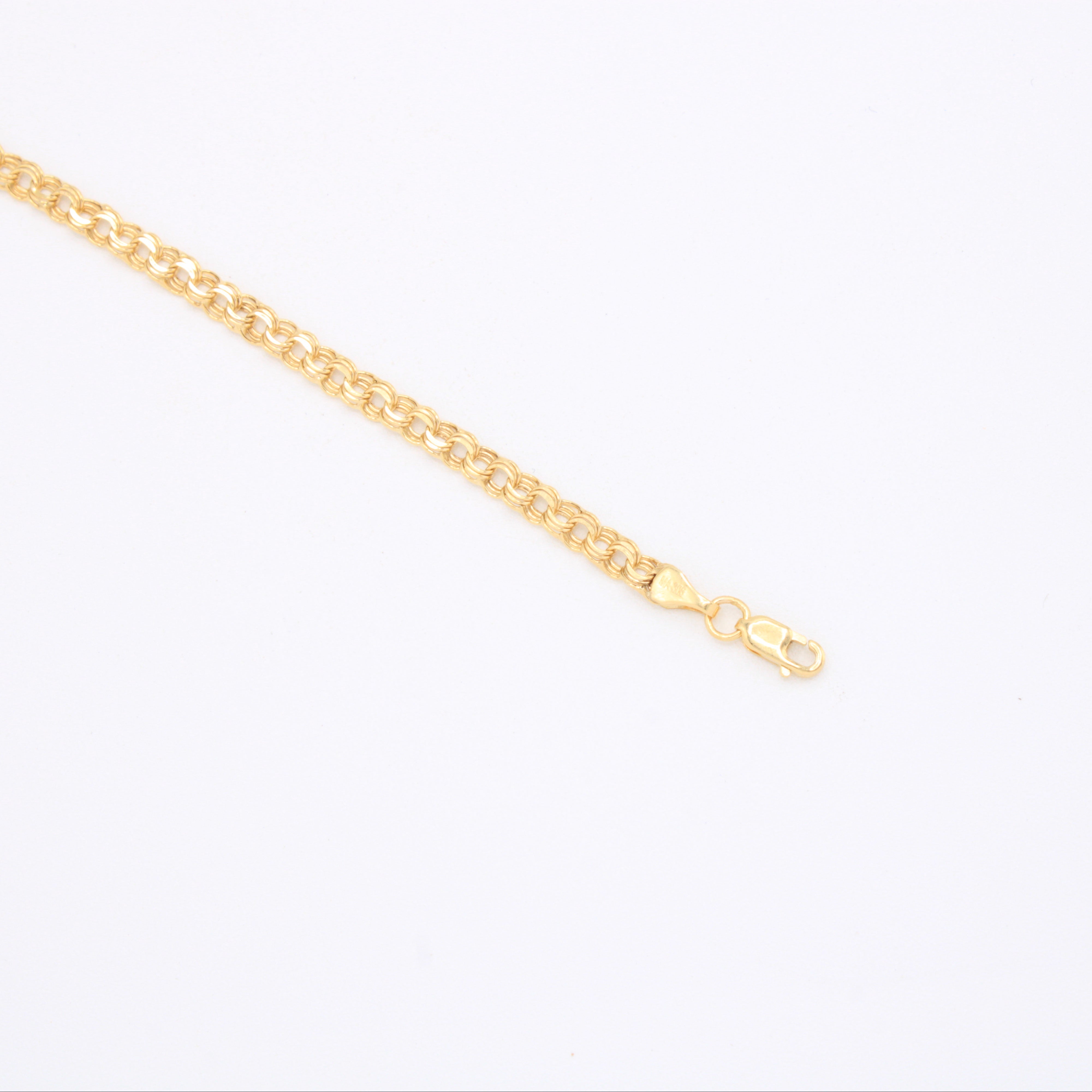 Pulsera de Oro 14k Tejido Chino Delgada mod. 10981