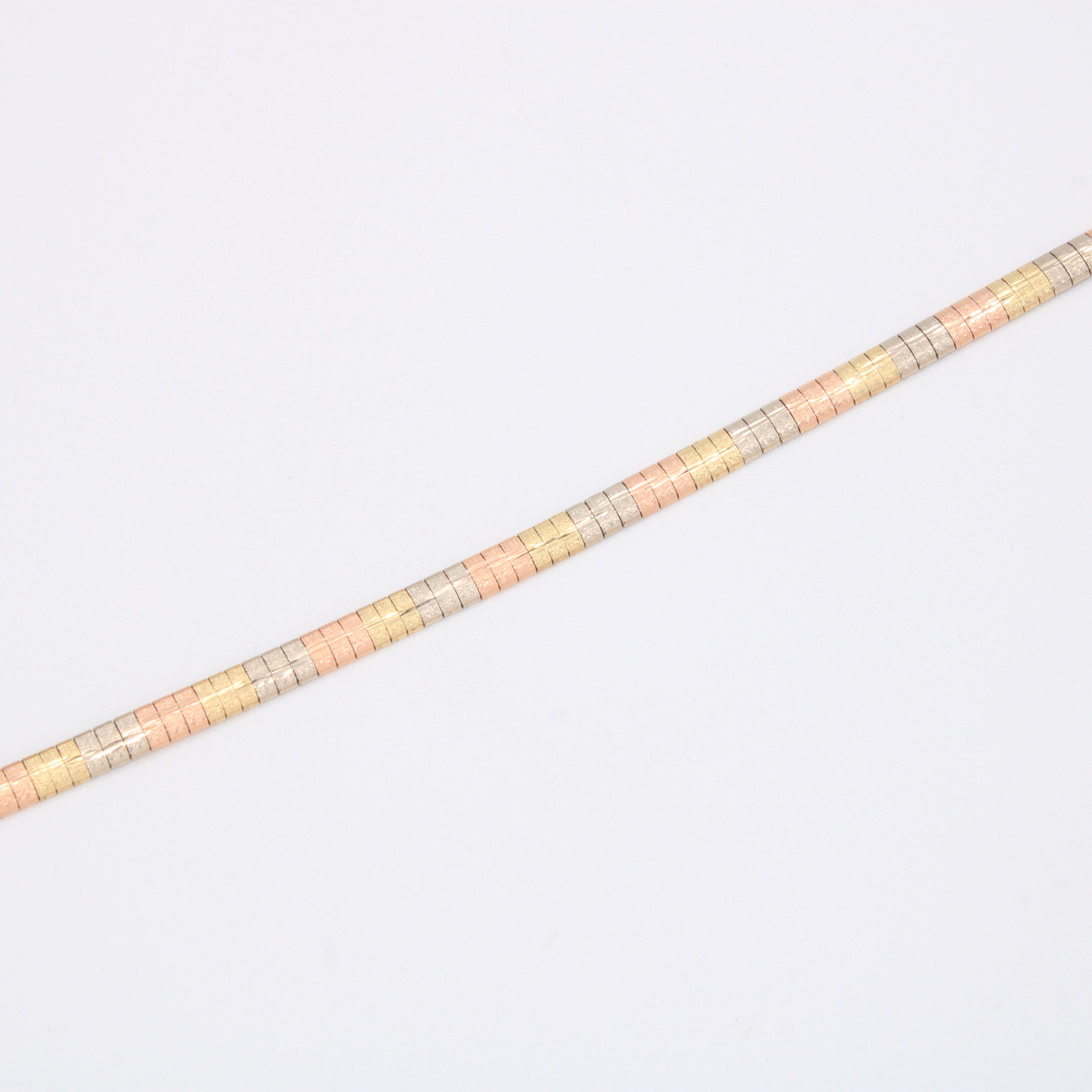 Pulsera de Oro 14k Florentina Tejido Cleopatra Elegante mod. 10950