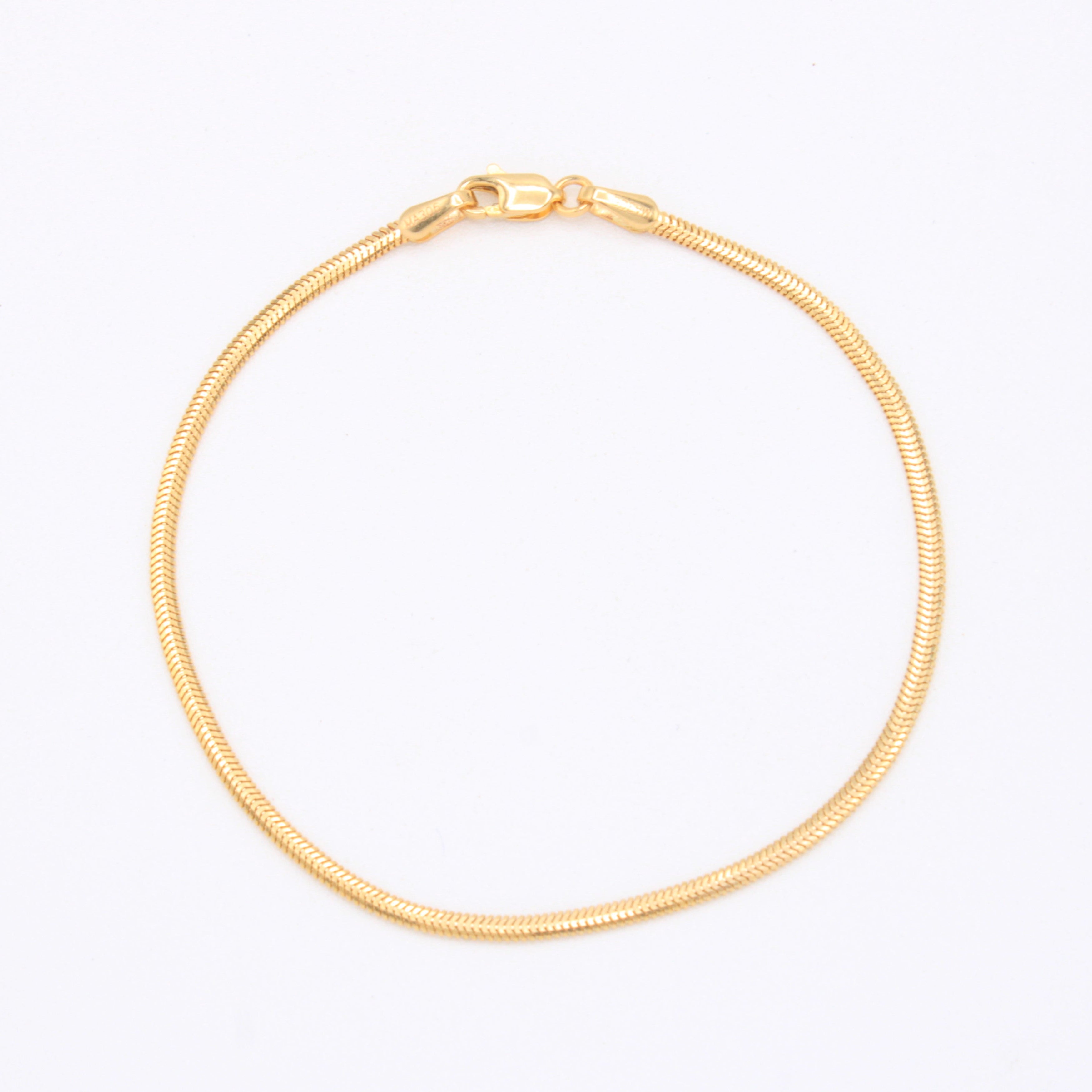 Pulsera de Oro 14k Panza de Vibora Delgada mod. 10982