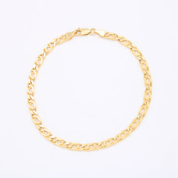 Pulsera de Oro 14k Tejido Ojo de Tigre mod. 10983