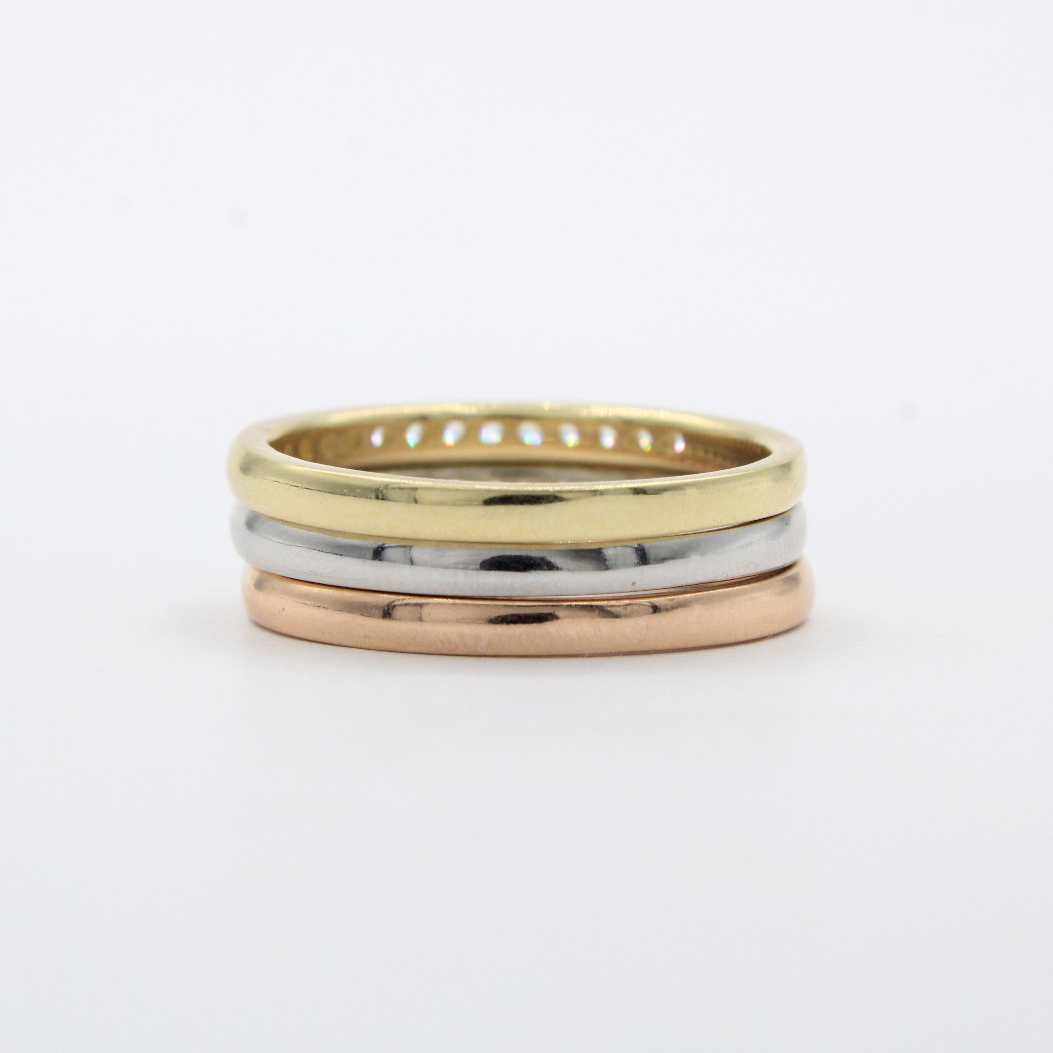 Anillo de Oro 14k Fin de Semana Modelo Especial con Zirconias mod. 10463