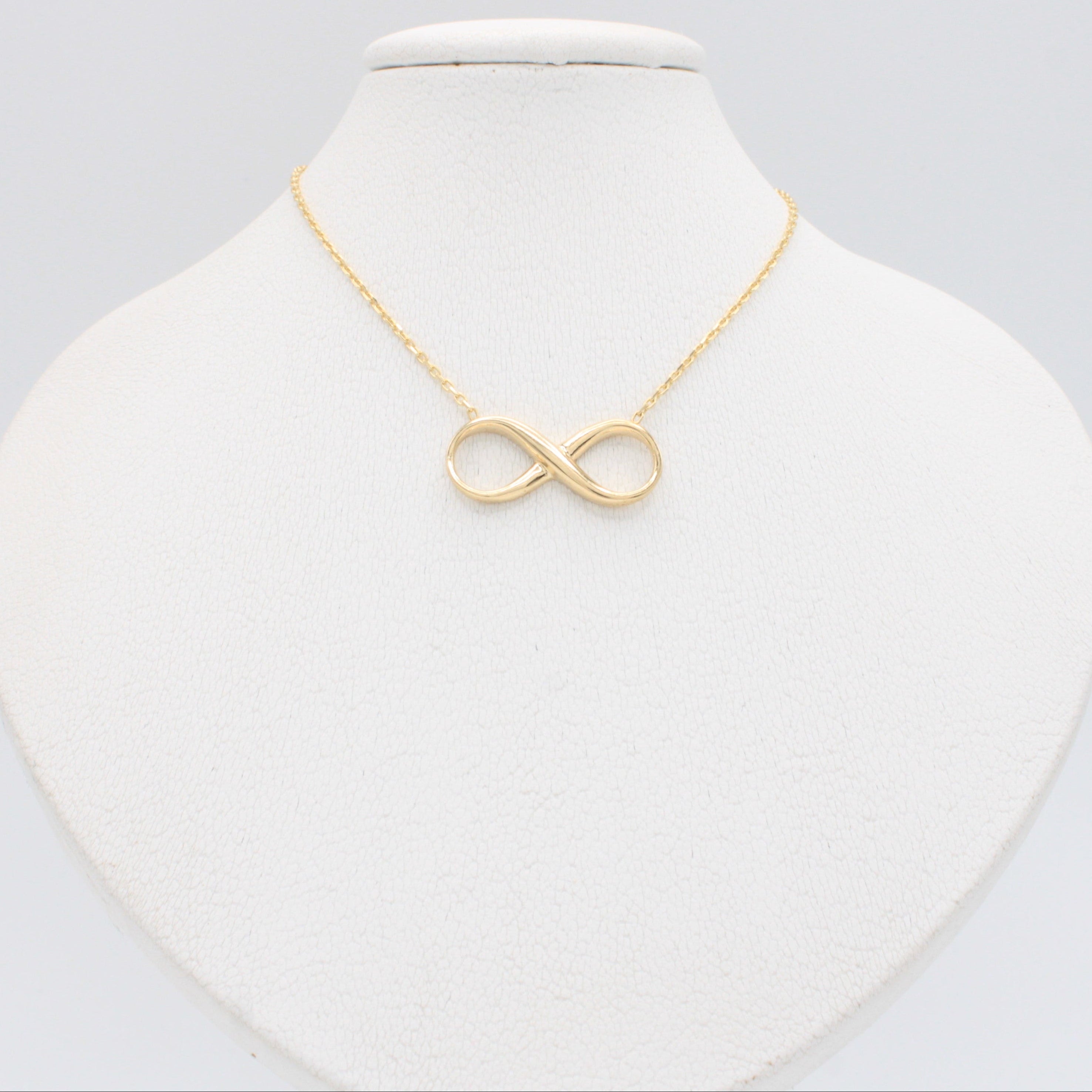 Gargantilla de Oro 14k Diseño Elegante de Infinito mod. 10953