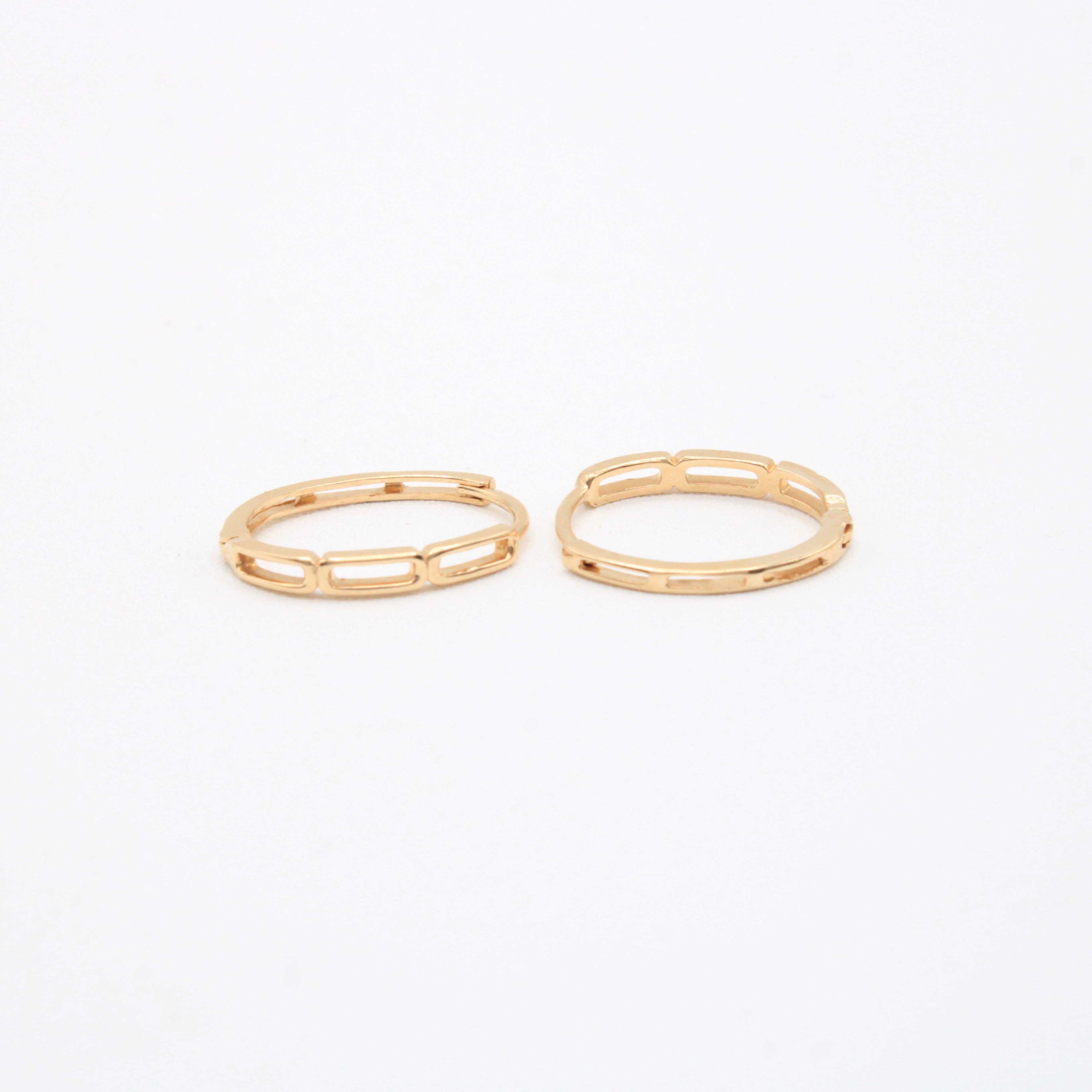 Grapa de Oro 14k Geometricas Elegantes mod. 10985