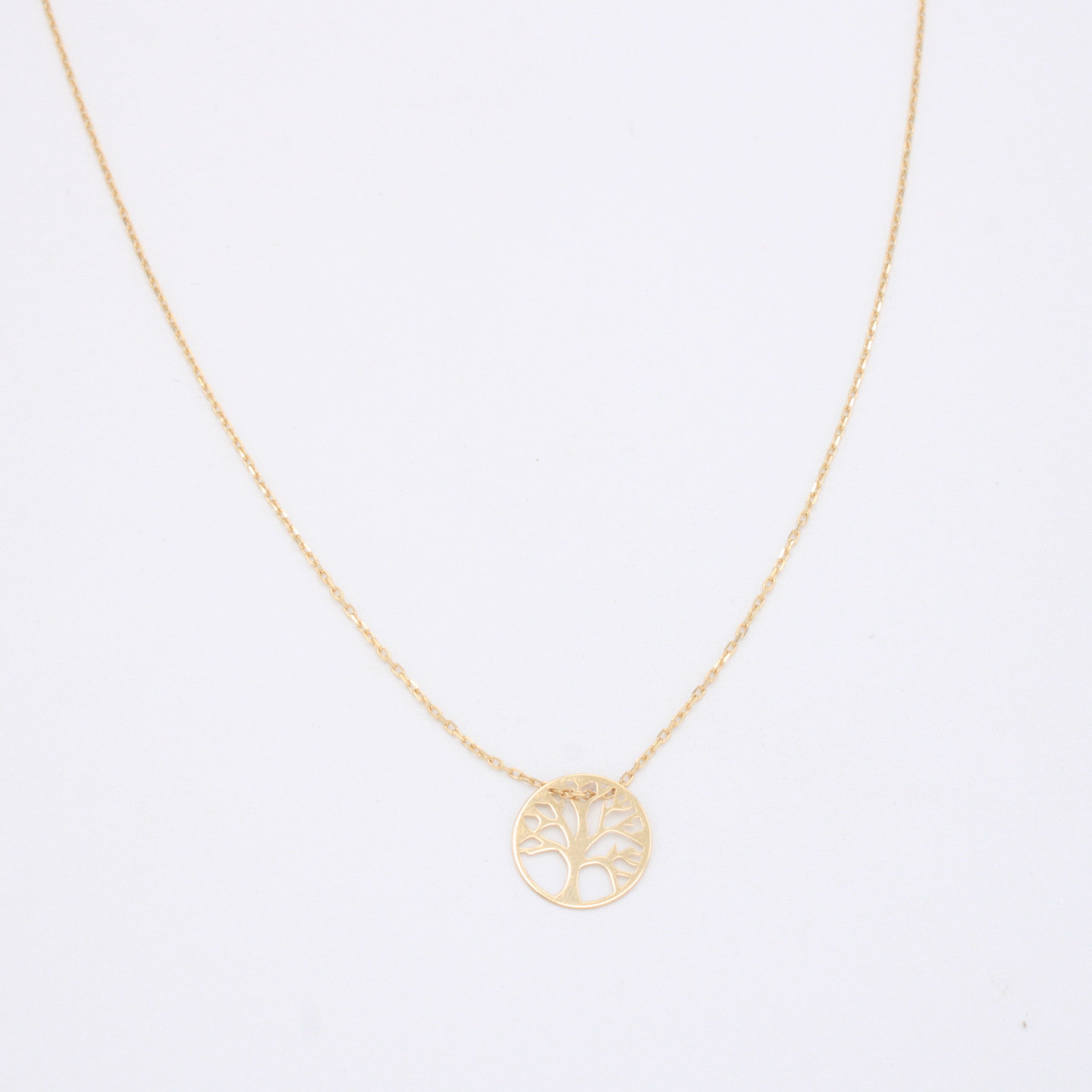 Gargantilla de Oro 14k Diseño Arbol de la Vida mod. 10952
