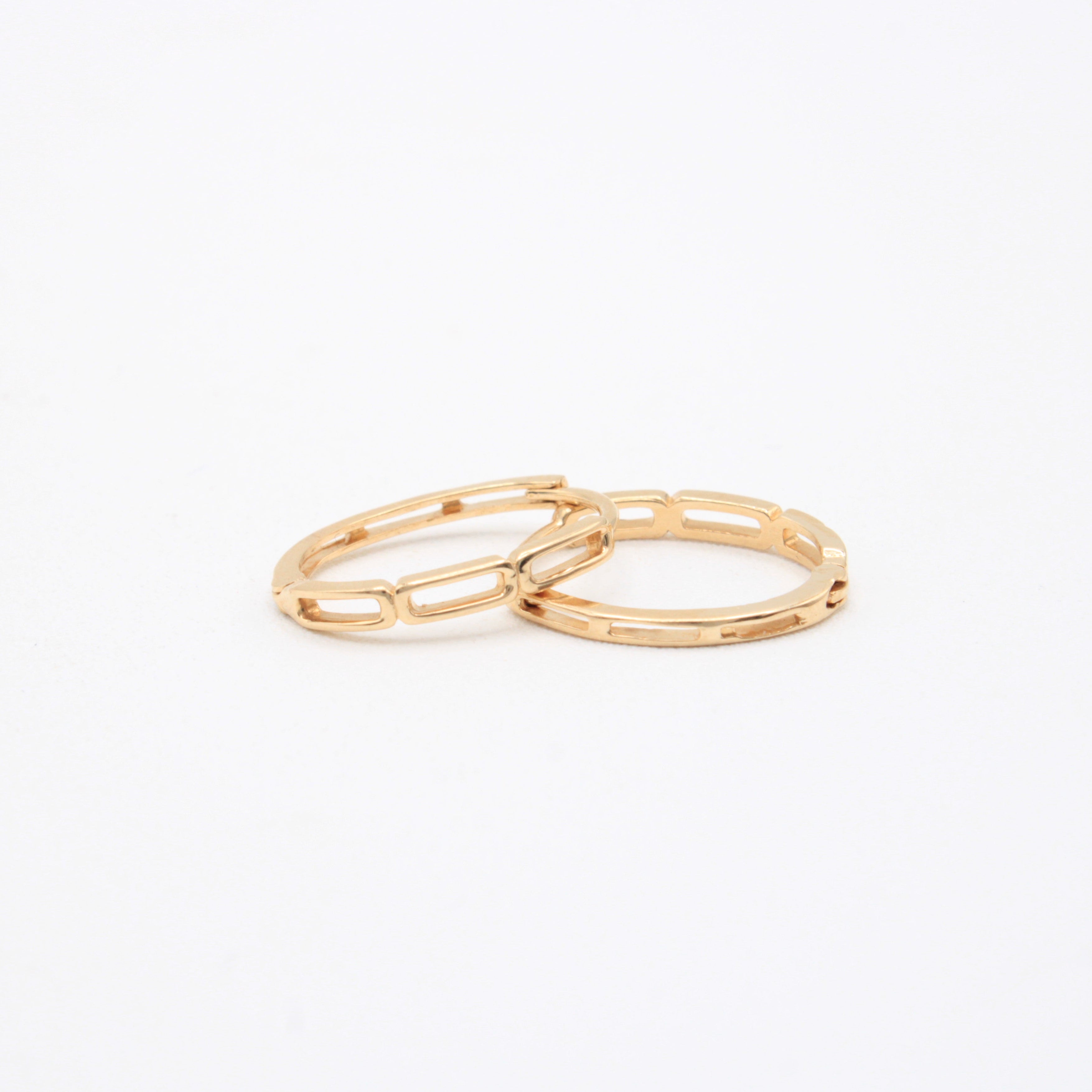 Grapa de Oro 14k Geometricas Elegantes mod. 10985
