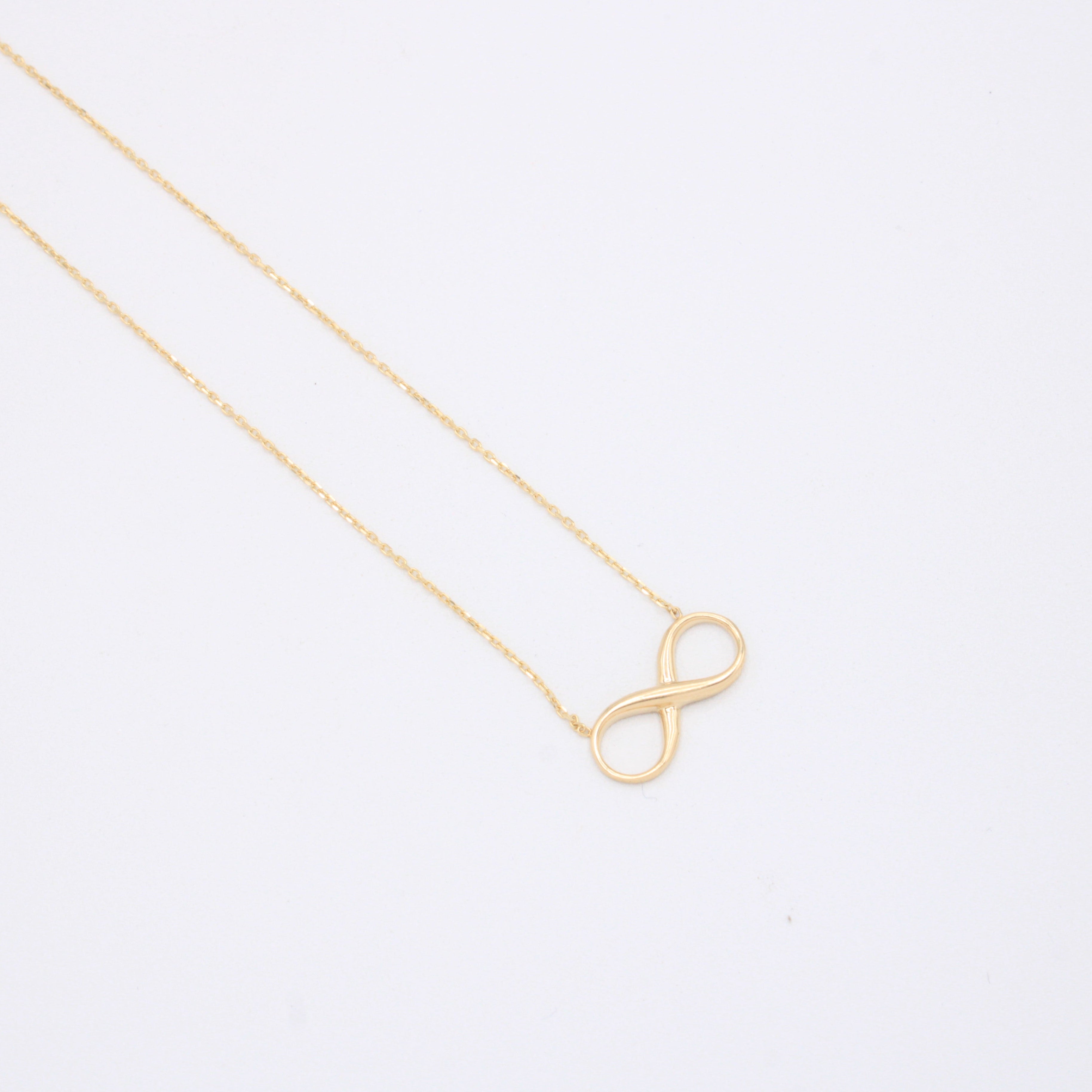 Gargantilla de Oro 14k Diseño Elegante de Infinito mod. 10953