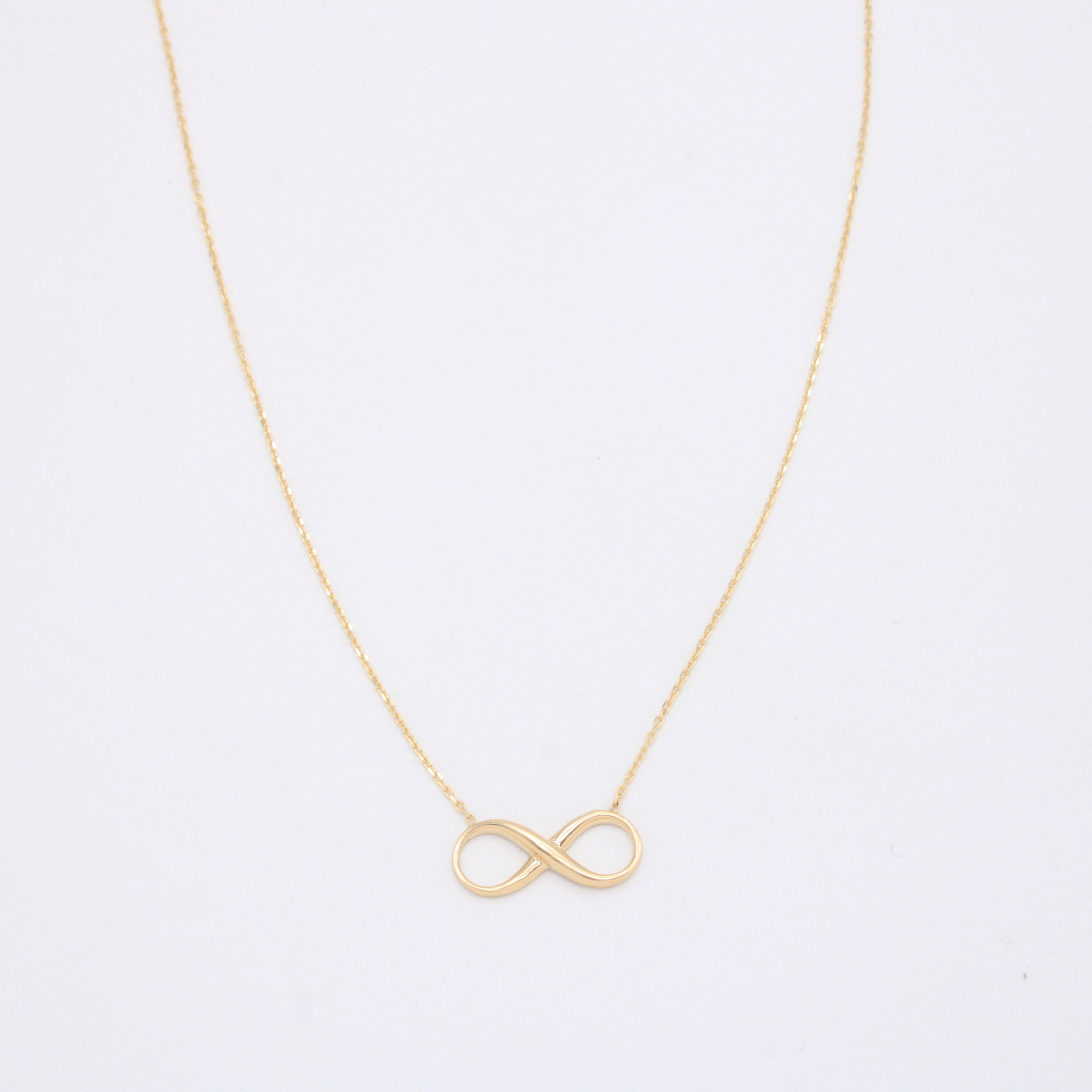 Gargantilla de Oro 14k Diseño Elegante de Infinito mod. 10953
