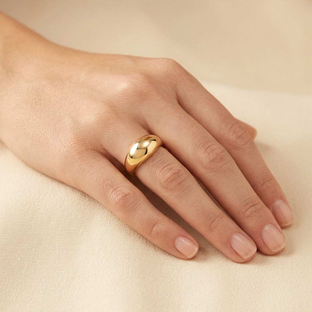 Anillo de Oro 14k Gota Lisa mod. 10867