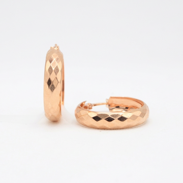 Grapa de Oro 14k Rosa Facetadas mod. 11067
