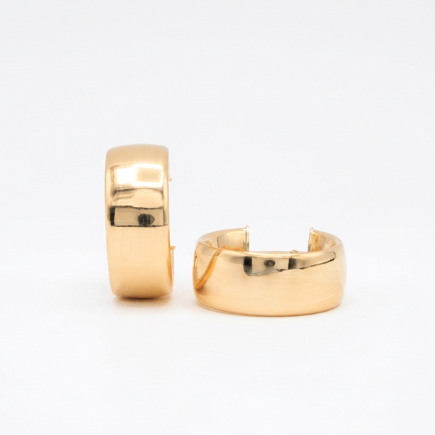 Grapa de Oro 14k Lisa Clásica Elegante mod. 11063