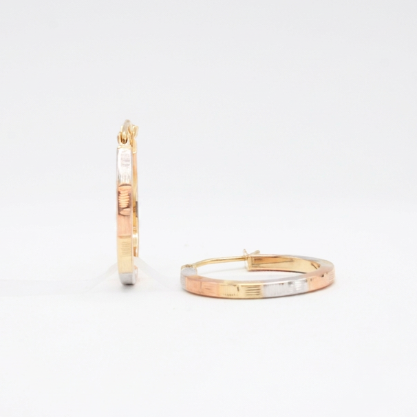 Grapa de Oro 14k con Mosaicos Florentinos con Diamantado mod. 11060