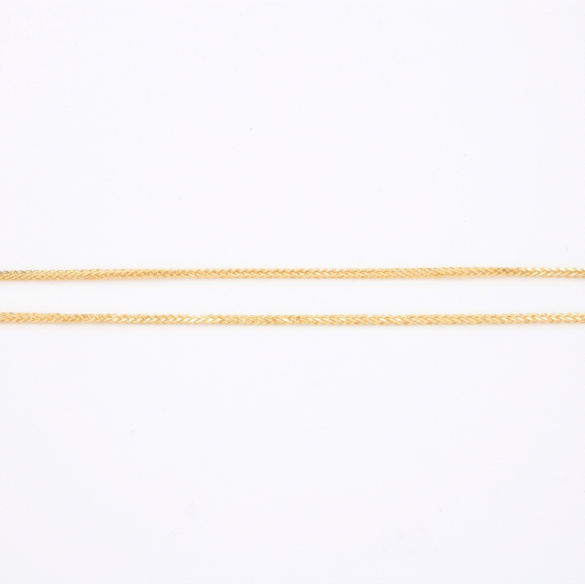Cadena de 14k de Tejido Espiga Delgada mod. 10921