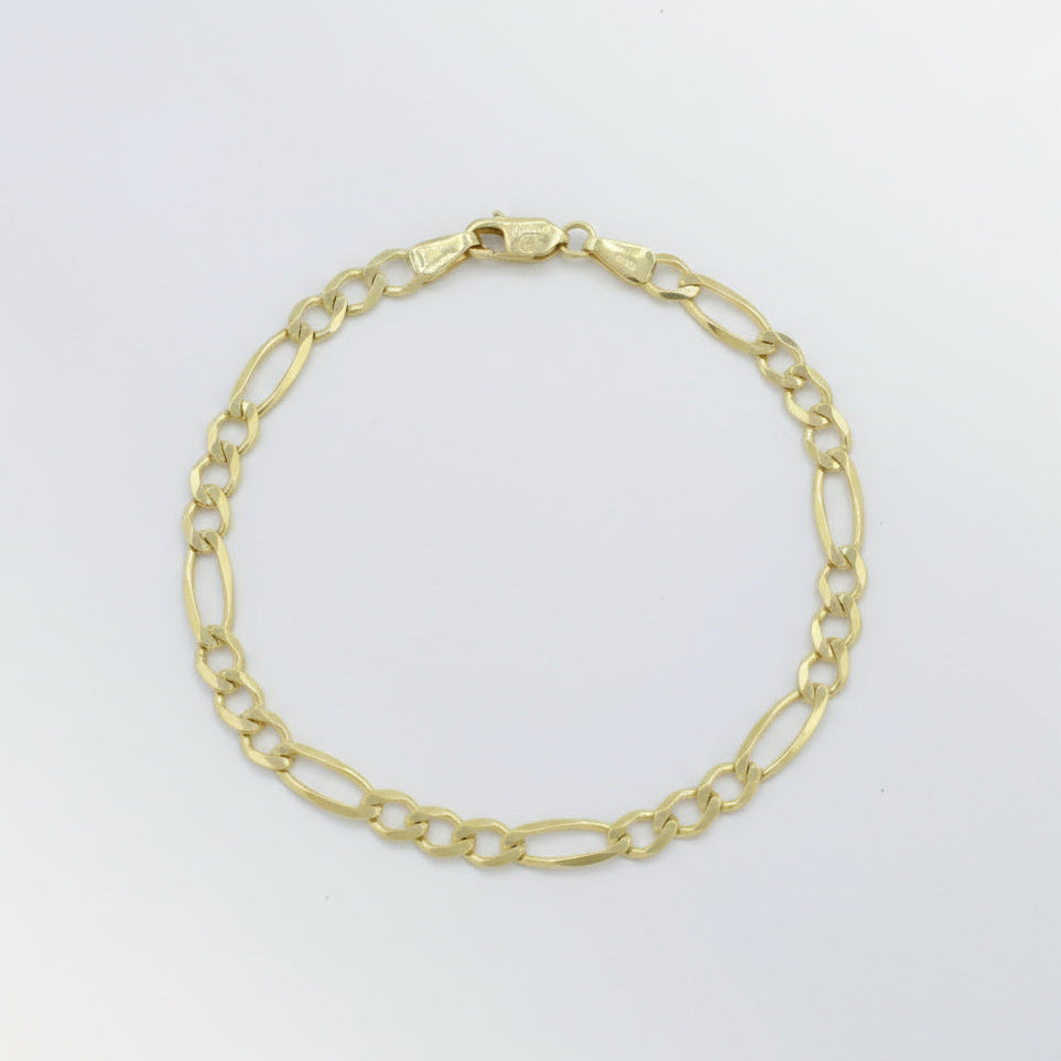 Pulsera de Eslabón en Tejido 3x1 Especial de Estilo Fino mod. 10025