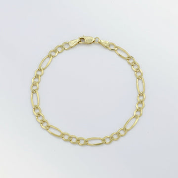 Pulsera de Eslabón en Tejido 3x1 Especial de Estilo Fino mod. 10025