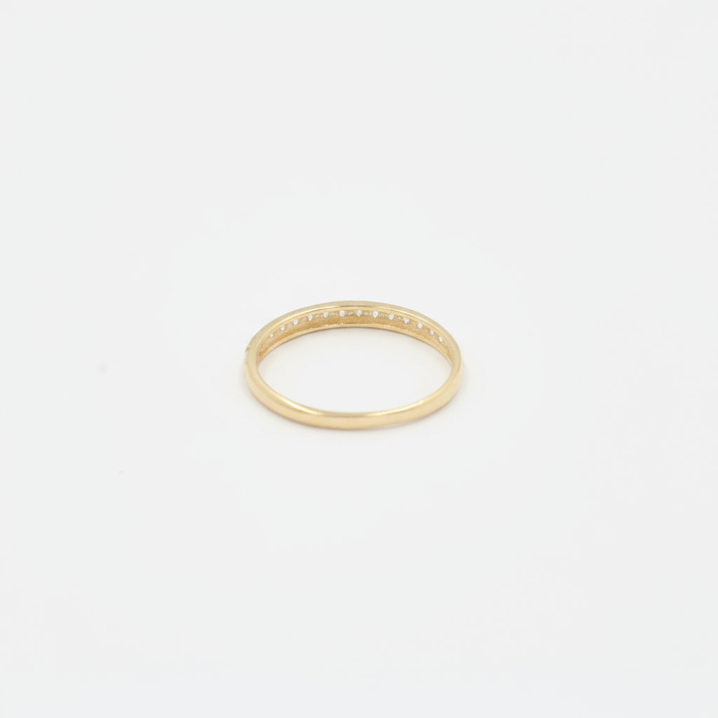 Anillo de Oro 14k con Incrustado de Zirconias Brillantes mod. 9965