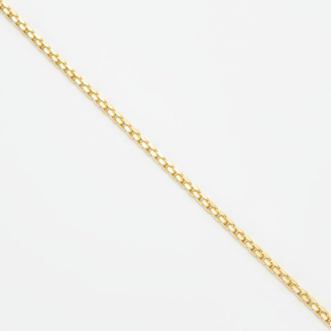 Pulsera de Oro 14k Eslabón Veneciano Cuadrado con Cierre de Pestaña de Lujo mod. 10000