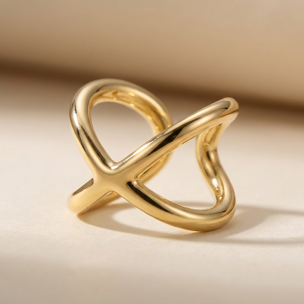 Earcuff de Oro 14k Hueco Trepador Infinito Tubular mod. 10607