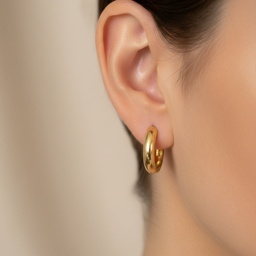 Grapa de Oro 14k Sólido de Estilo Brillante mod. 10164