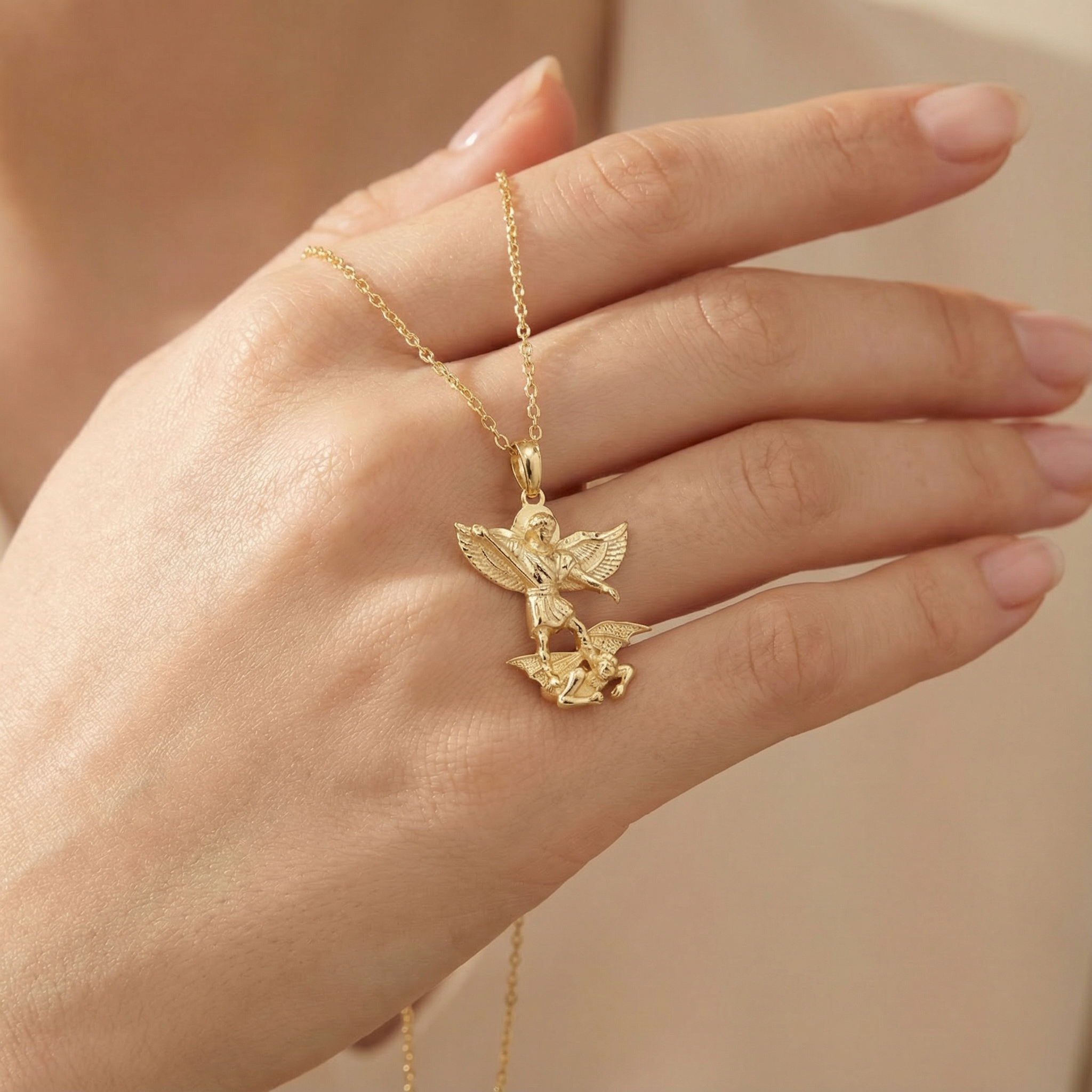 Dije de Oro 14k San Miguel Arcangel mod. 10243