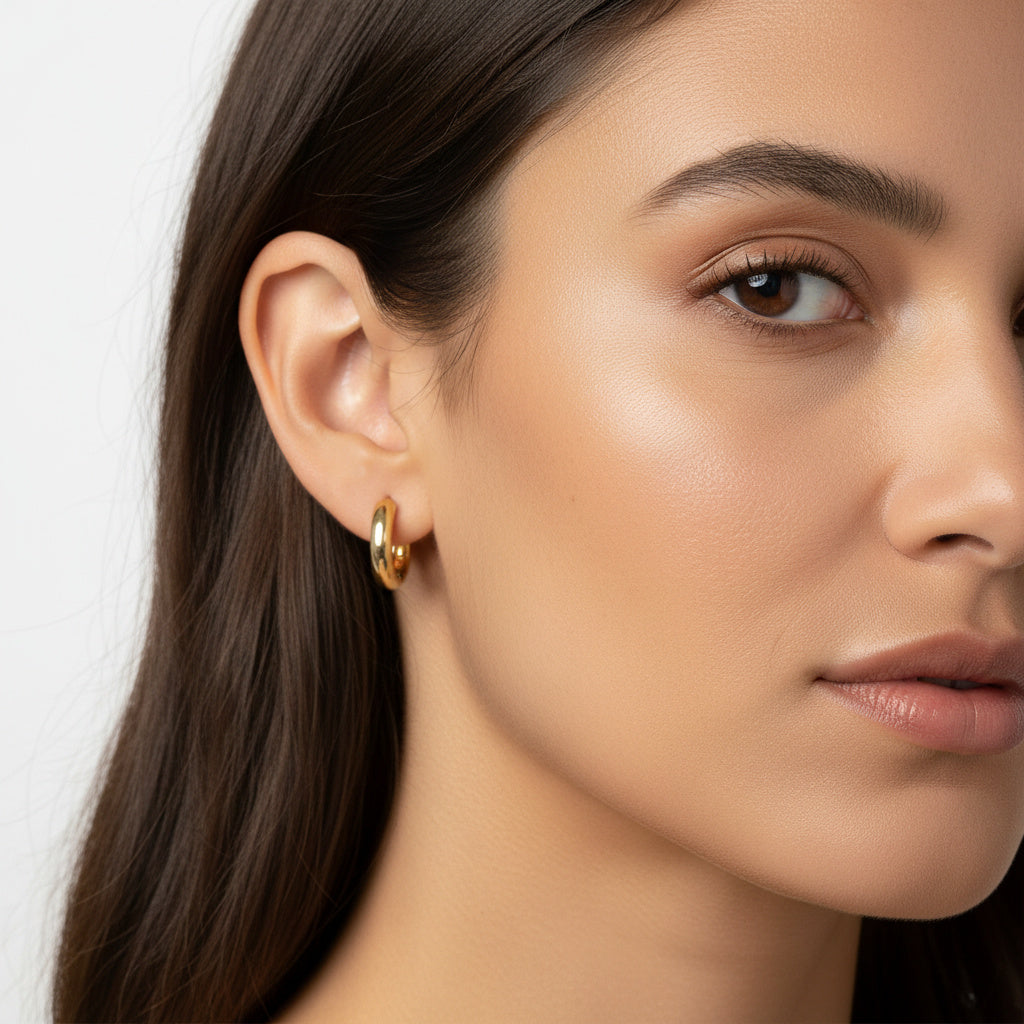 Grapa de Oro 14k Sólido de Estilo Brillante mod. 10164