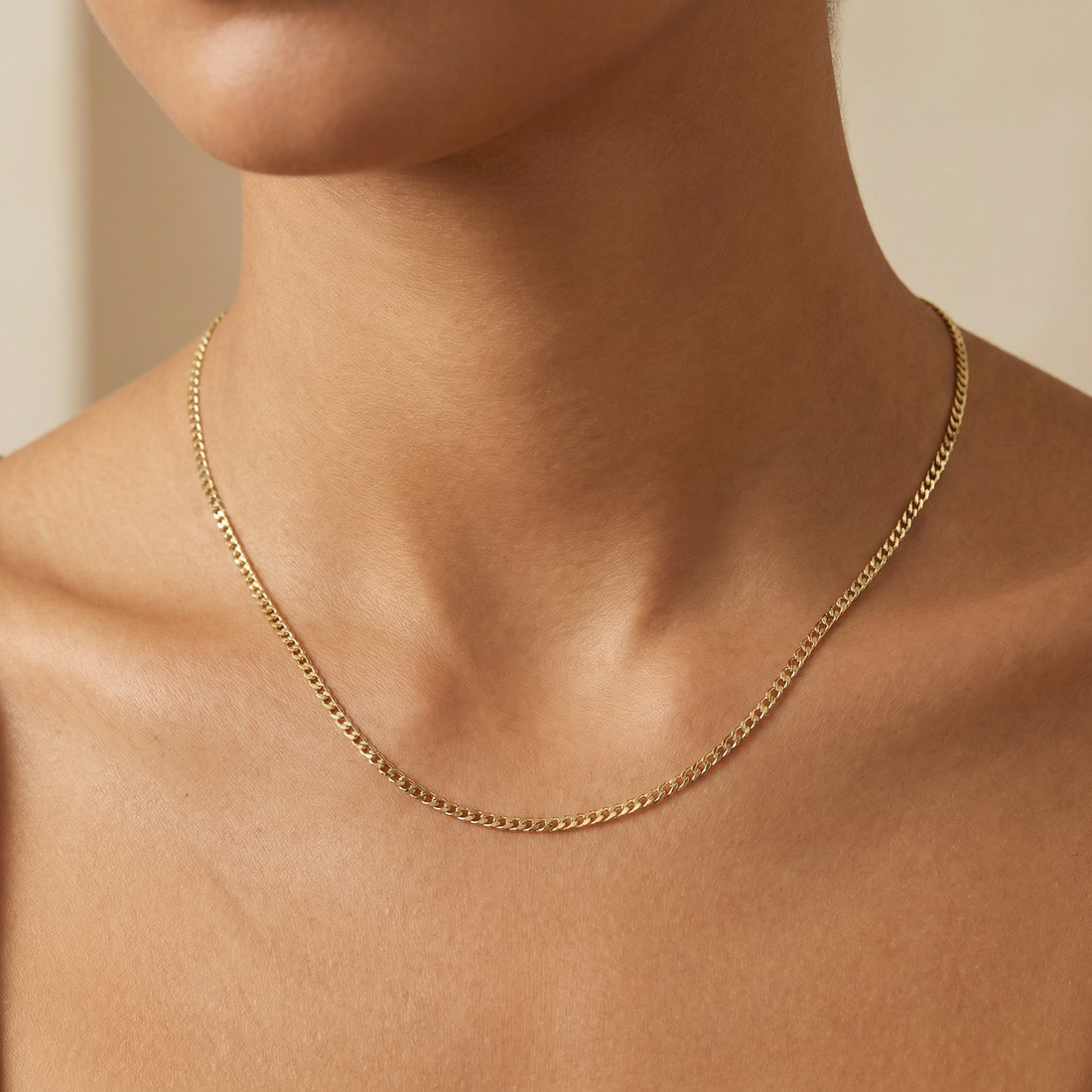 Cadena de Oro 14k Tejido Cubano Plana Diamantada mod. 10520