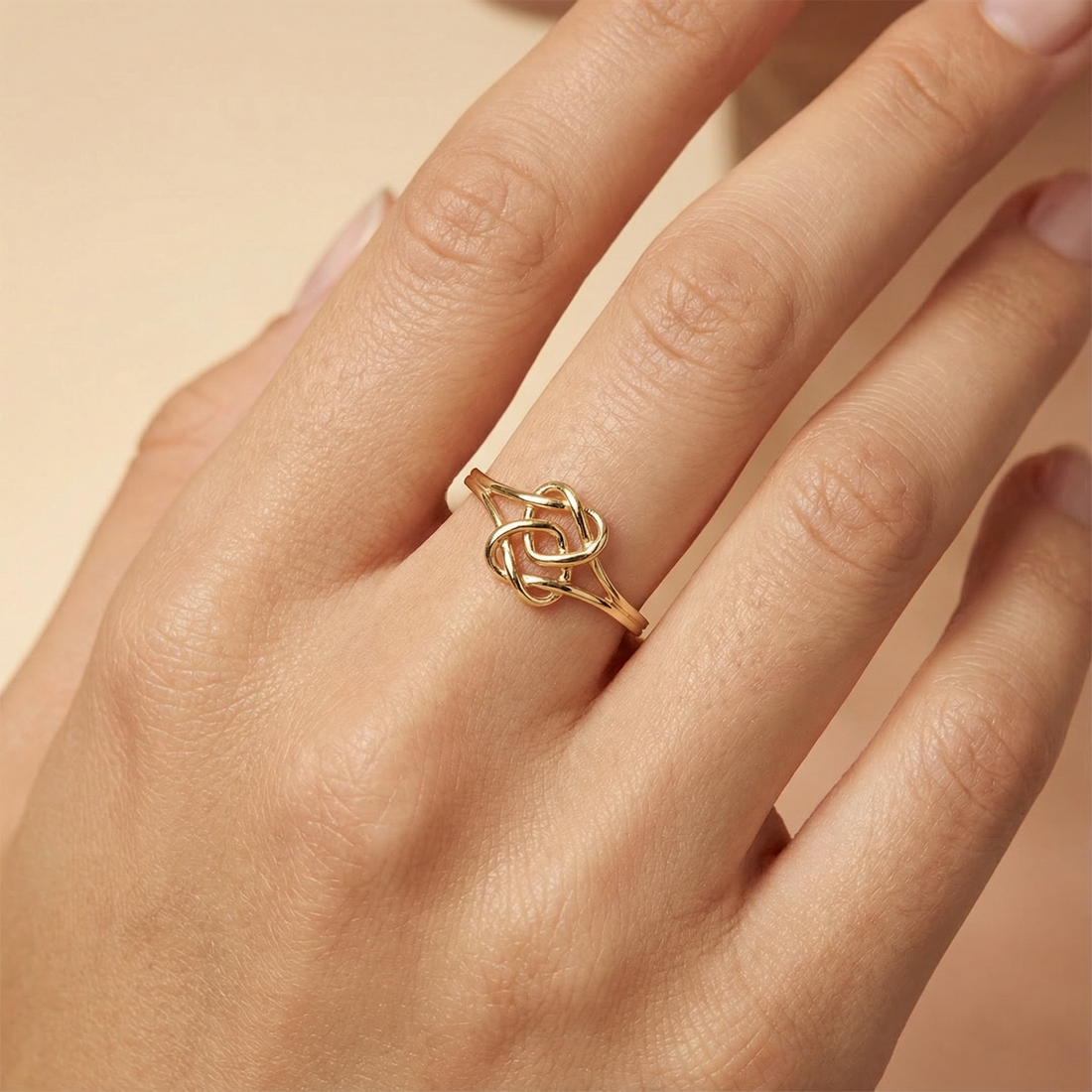 Anillo de Oro 14k Nudo del Amor mod. 10235