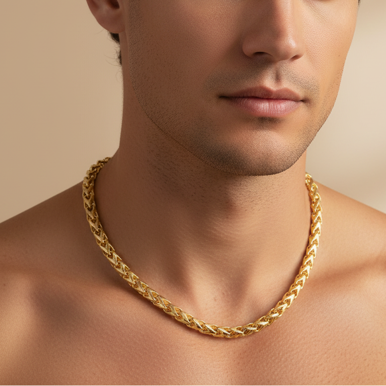 Cadena de Oro 14k con Diseño de Espiga mod. 10136