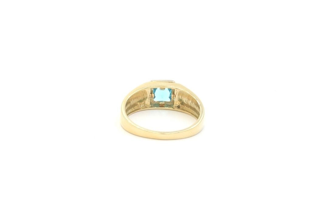 Anillo con Piedra Azul Cielo mod. 5363 - Joyería Orovel’s