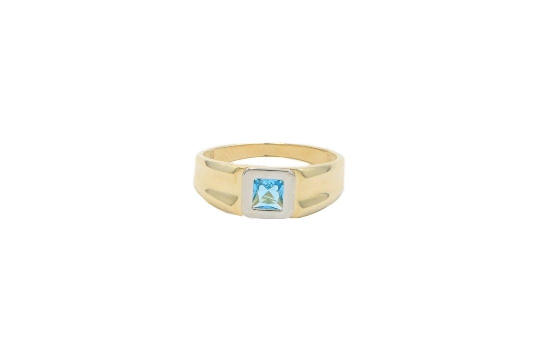 Anillo con Piedra Azul Cielo mod. 5363 - Joyería Orovel’s