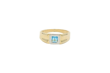 Anillo con Piedra Azul Cielo mod. 5363 - Joyería Orovel’s