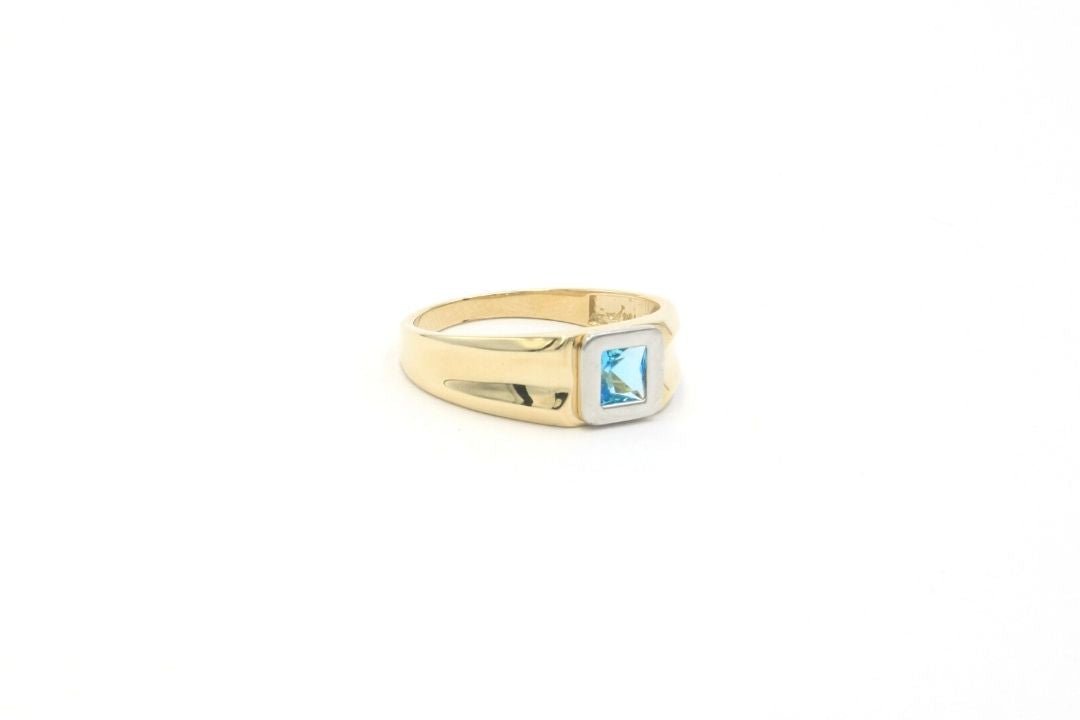 Anillo con Piedra Azul Cielo mod. 5363 - Joyería Orovel’s