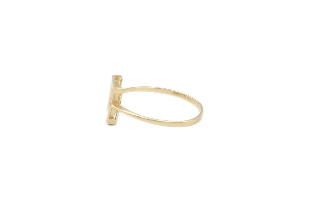 Anillo con Zirconias en Bisel Cuadrado mod. 6073 - Joyería Orovel’s