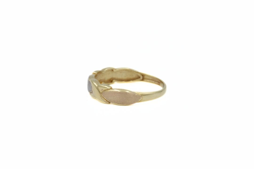 Anillo de Diseño XOXO en Oro Florentino mod. 6384 - Joyería Orovel’s