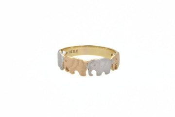Anillo de Elefantes de Oro Florentino mod. 6316 - Joyería Orovel’s