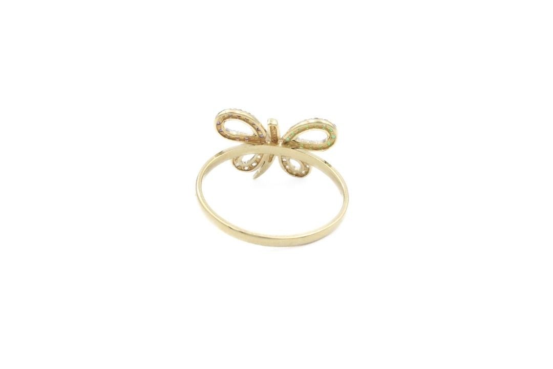 Anillo de Libélula con Zirconias de Colores mod. 6077 - Joyería Orovel’s