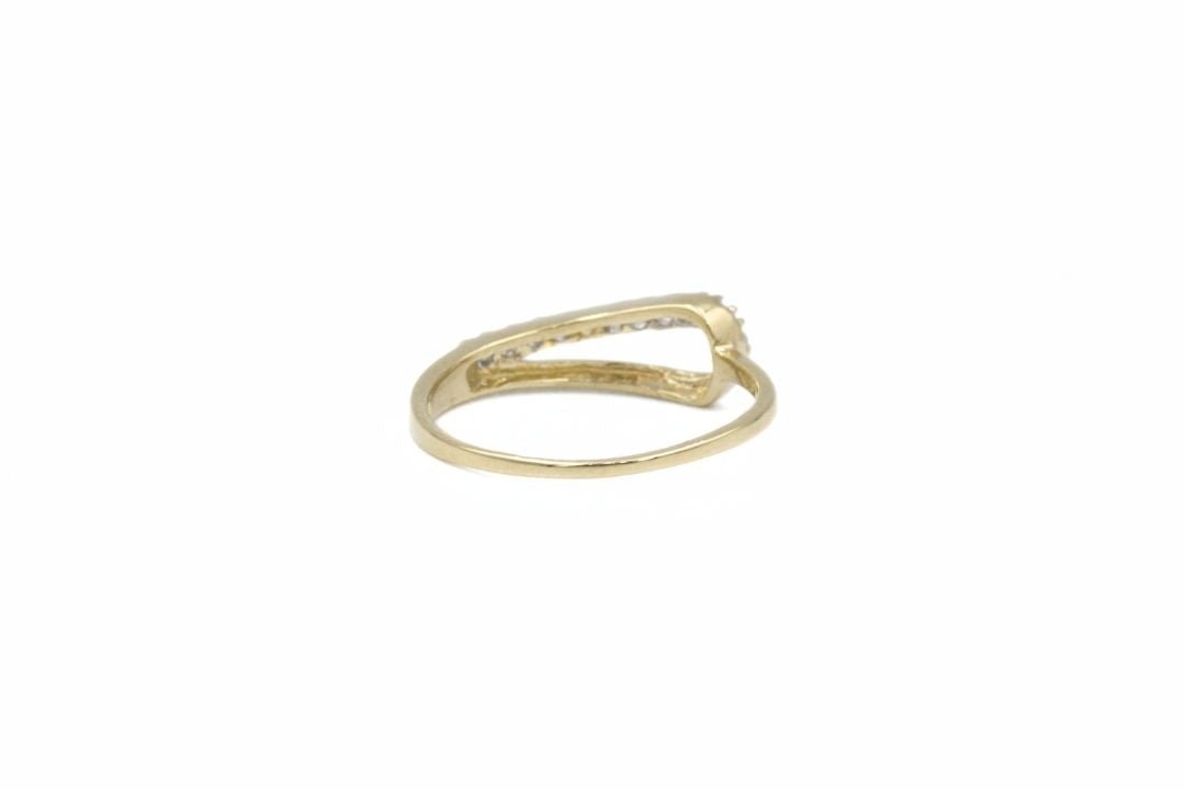 Anillo Delgado con Incrustación de Zirconias mod. 6380 - Joyería Orovel’s
