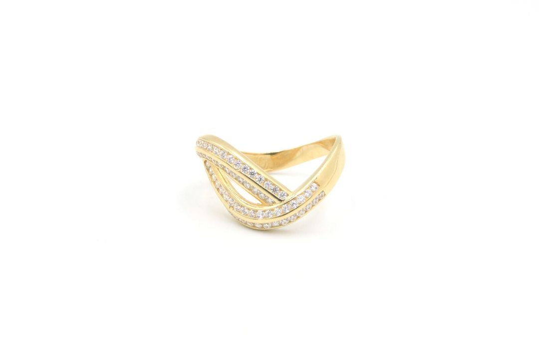 Anillo Doble Cruzado mod. 4714 - Joyería Orovel’s