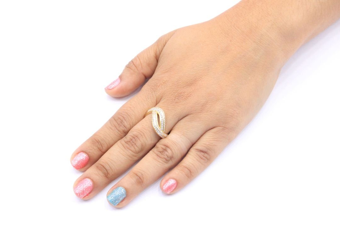 Anillo Doble Cruzado mod. 4714 - Joyería Orovel’s