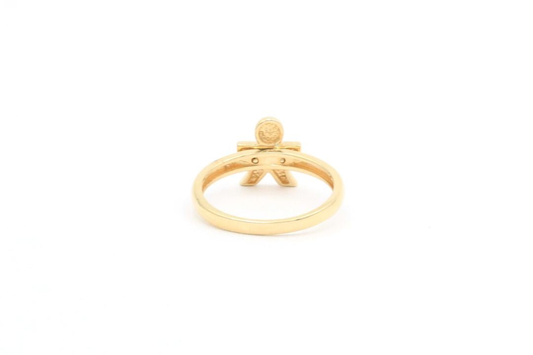 *Anillo en Forma de Niño con Madre Perla mod. 0715 - Joyería Orovel’s