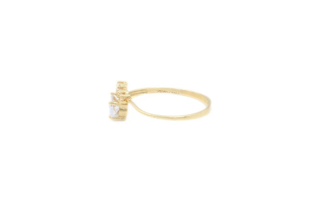Anillo Fino de Diseño Elegante con Zirconias Brillantes mod. 6052 - Joyería Orovel’s