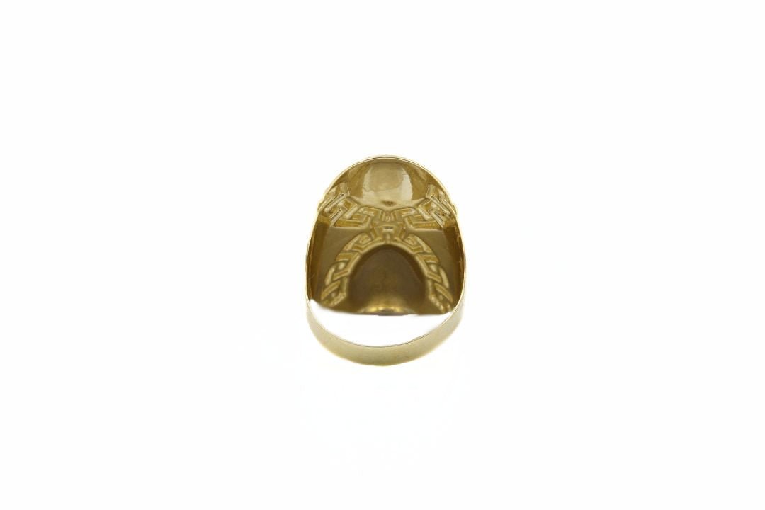 Anillo Largo de Diseño en X de Oro Combinado mod. 6379 - Joyería Orovel’s