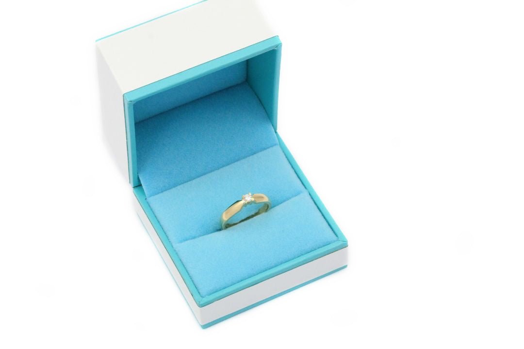 Anillo Solitario con Diamante Natural mod. 5004 - Joyería Orovel’s